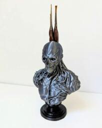 Rackhams Stranger Things Vecna Bust Pen Holder –  Desk Organiser - Dark Metal Grey - thumbnail 3