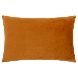 Rackhams Lexington Jacquard Velvet Cushion Cover - Ginger/Grey - 40cm x 60cm - Ginger/Grey - 100% Polyester - thumbnail 2