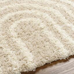 Rackhams Urban Shag-Modern Beige Ivory Cream Green Soft Plush Pile Rug - 130 x 170 cm - thumbnail 3