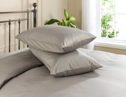 Rackhams 5 Star Classic Pillowcase - Pair - Standard - Grey