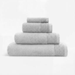 Rackhams Plush Towels - Grey - Face Towel