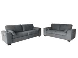 Rackhams The Modena 3+2 Seater Sofa Set in Grey or Cream - Grey - thumbnail 2