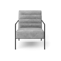 Rackhams Bookham Accent Chair in Velvet Grey - thumbnail 2
