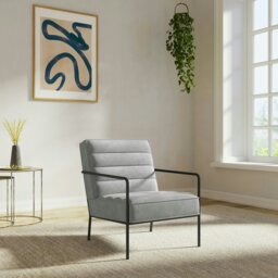 Rackhams Bookham Accent Chair in Velvet Grey - thumbnail 4