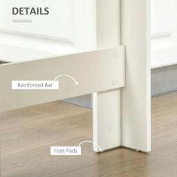 Rackhams Bar Table, Dining Table with 4-Tier Storage Shelf for Breakfast Bar, Kitchen, Dining Room, Living Room, Natural - thumbnail 5