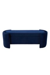 Rackhams Storage Bench in Blue - Dark Blue - thumbnail 4
