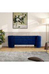 Rackhams Storage Bench in Blue - Dark Blue - thumbnail 1