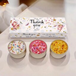 Rackhams Thank You Candles Gift Set (Trio) - Scented Home Fragrance
