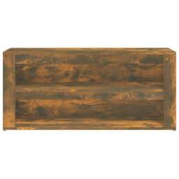 Rackhams Shoe Rack Smoked Oak 100x35x45 cm Engineered Wood - thumbnail 5