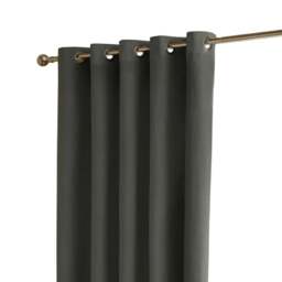 Rackhams Ultimate Velvet Blackout Curtains - Charcoal - 229cm x 137cm - Charcoal - 100% Polyester - thumbnail 3