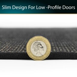 Rackhams Antarra Machine Washable Entrance Doormat, 50x75cm - Black/Brown - thumbnail 6