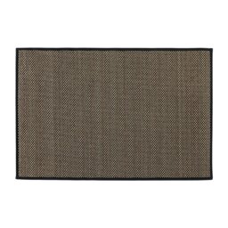 Rackhams Antarra Machine Washable Entrance Doormat, 50x75cm - Black/Brown - thumbnail 2
