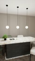 Rackhams ROYAL  Pendant lamp 1 x E14  Black, gold with White Shade - thumbnail 5