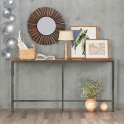 Rackhams 180CM Wide Narrow & Slim Console Table For Hallway - thumbnail 5