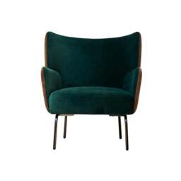 Rackhams Jovanny Armchair, Velvet - 2 - thumbnail 1