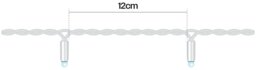 Rackhams Led String Lights White Rubber Warm White 25M - thumbnail 3