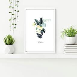 Rackhams Decoration for bathroom walls - Set of 3 Tropical wall art - A2 16.54 x 23.39 in / 42 x 59.4 cm - Satin Photo paper 280 gsm - White Frame - thumbnail 6