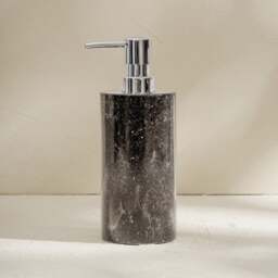 Rackhams Marble Soap Dispenser With Premium Metal Pump - Black - thumbnail 1