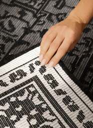 Rackhams Kona Black Reversible Rug – Indoor & Outdoor - 160X230 cm - thumbnail 4