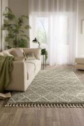 Rackhams Moroccan Style Rug – Green Colour - 120X170 cm - thumbnail 5