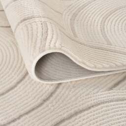 Rackhams Carmel Cream-Grey Geometric Rug - 6070 - 120X170 cm - thumbnail 3