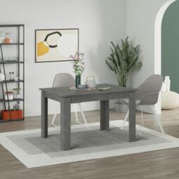 Rackhams Tolmen Dining Table Rectangular Extendable Table for 4 Seater Contemporary Kitchen Table 120Wcm Living Room - Sandstone - thumbnail 2