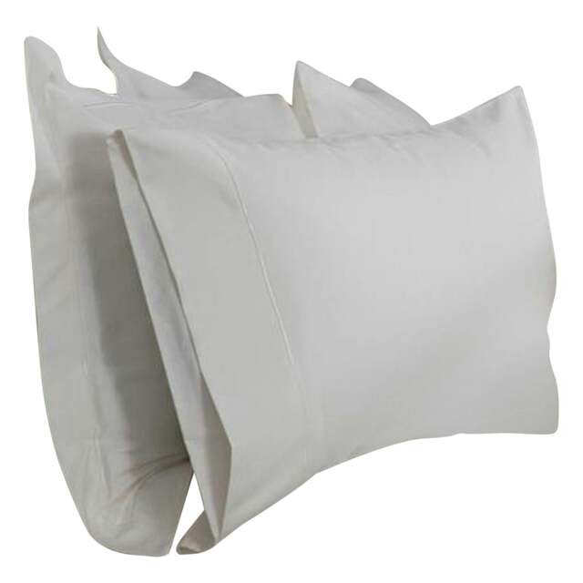 Rackhams 400 Thread Count Egyptian Cotton Housewife Pillowcase - Ivory - One Size - Ivory - 100% Egyptian Cotton - image 1