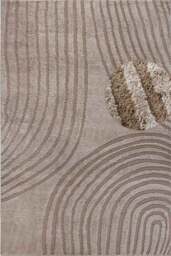 Rackhams High Pile Beige Rug Pigment – Geometric Design - 80X120 cm - thumbnail 1