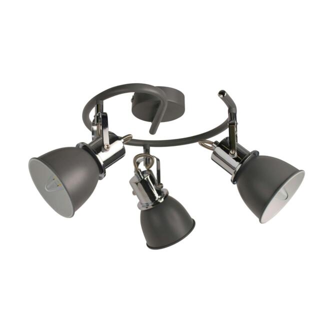 Rackhams Amelix Dark Grey 3 Light Ceiling Spotlight - image 1