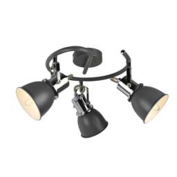 Rackhams Amelix Dark Grey 3 Light Ceiling Spotlight - thumbnail 2