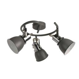 Rackhams Amelix Dark Grey 3 Light Ceiling Spotlight
