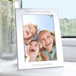 Rackhams Personalised Silver 5x7 Photo Frame - thumbnail 2