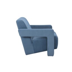 Rackhams Apex Angular Armchair - Blue - thumbnail 3