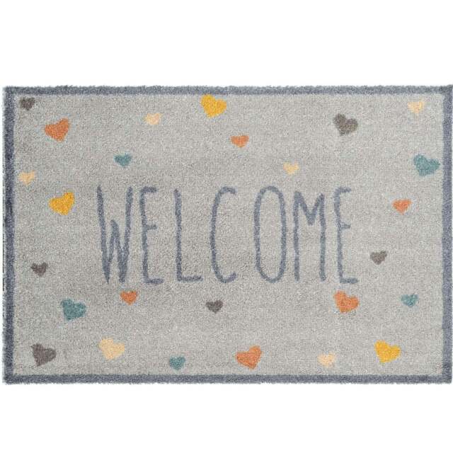 Rackhams Washable Welcome Love 50x75 cm Mat - image 1
