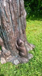 Rackhams Cat and Mouse Garden Sculpture Resin Ornament - Resin - Bronze - Sculpture - thumbnail 5