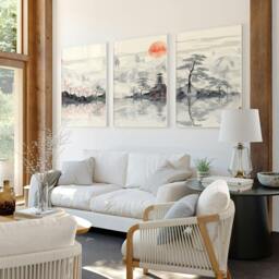 Rackhams Framed Posters For Living Room - Set of 3 wall art prints - A3 11.69 x 16.54 in / 29.7 x 42 cm - Satin Photo paper 280 gsm - Unframed - thumbnail 6