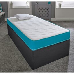 Rackhams Coil Sprung Hybrid Mattress - Medium Soft Comfort, Cooltouch Breathable Cover - Blue - 1 - 4ft6 Double Mattress (135cm x 190cm) - thumbnail 5
