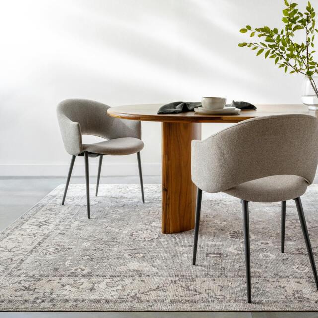 Rackhams Becki Owens Davina-Vintage Grey Brown Traditional Boho Rug - 200 x 275 cm - image 1
