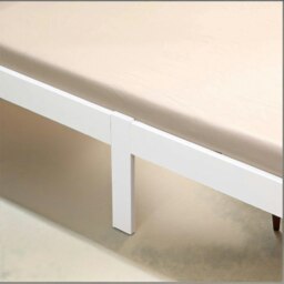 Rackhams Pine Single 3ft Bed Frame White - thumbnail 2