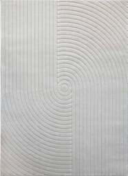 Rackhams Knot White Rug – Textured Striped Design - 120X170 cm - thumbnail 1