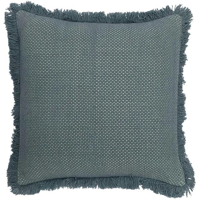 Rackhams Sienna Cushion Cover - Teal - One Size - Teal - 100% Cotton - image 1