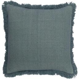Rackhams Sienna Cushion Cover - Teal - One Size - Teal - 100% Cotton - thumbnail 1