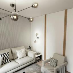 Rackhams LINEAR Wall lamp 2 x E14 Black with Graphite Shade - thumbnail 4