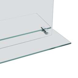 Rackhams Wall Mirror with Shelf 30x50 cm Tempered Glass - thumbnail 4