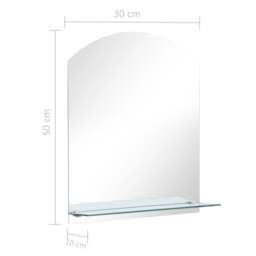 Rackhams Wall Mirror with Shelf 30x50 cm Tempered Glass - thumbnail 6
