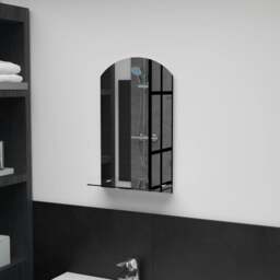 Rackhams Wall Mirror with Shelf 30x50 cm Tempered Glass - thumbnail 1