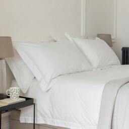 Rackhams White 200 Thread Count Egyptian 40cm Deep Fitted Sheets - Super King - thumbnail 3