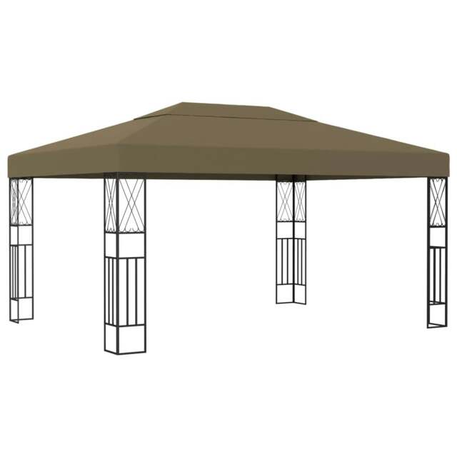 Rackhams Gazebo 3x4 m Taupe Fabric