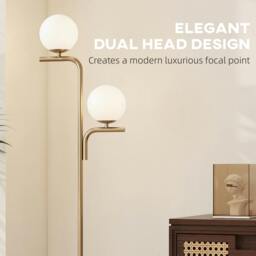 Rackhams Floor Lamp with 3 Colour Temperatures, Modern Standing Lamp - Silver - thumbnail 5