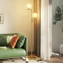 Rackhams Floor Lamp with 3 Colour Temperatures, Modern Standing Lamp - Silver - thumbnail 2
